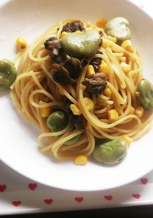 そらまめのさっぱりﾍﾟﾍﾟﾛﾝパスタ-レシピのメイン写真