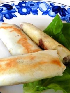 おかず味噌の焼き春巻き-レシピのメイン写真