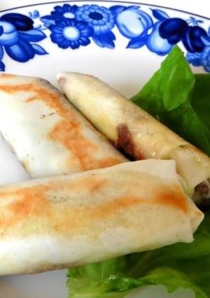 おかず味噌の焼き春巻き-レシピのメイン写真