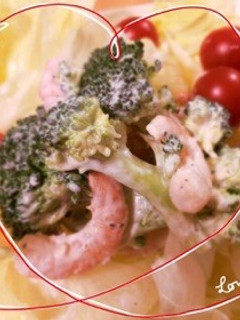 ブロッコリーとエビのサラダ-レシピのメイン写真