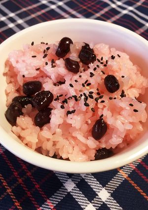 炊飯器でカンタン！甲州お赤飯（甘納豆）-レシピのメイン写真
