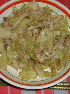 キャベ胡麻レンジうどん-レシピのメイン写真