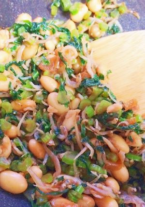 簡単！大豆と大根葉っぱの炒め物-レシピのメイン写真