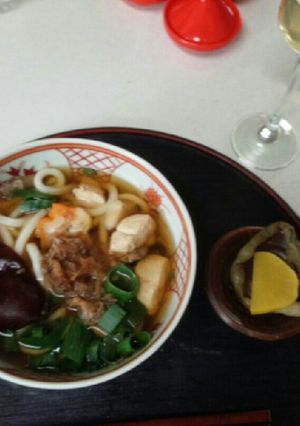血管ダイエット食303(生木耳うどん)-レシピのメイン写真
