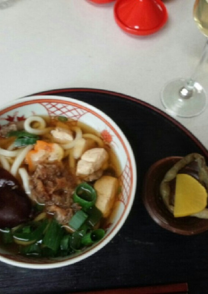 血管ダイエット食303（生木耳うどん）-レシピのメイン写真