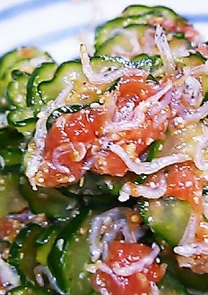 ◇きゅうり＊ちりめんジャコ梅和え◇-レシピのメイン写真