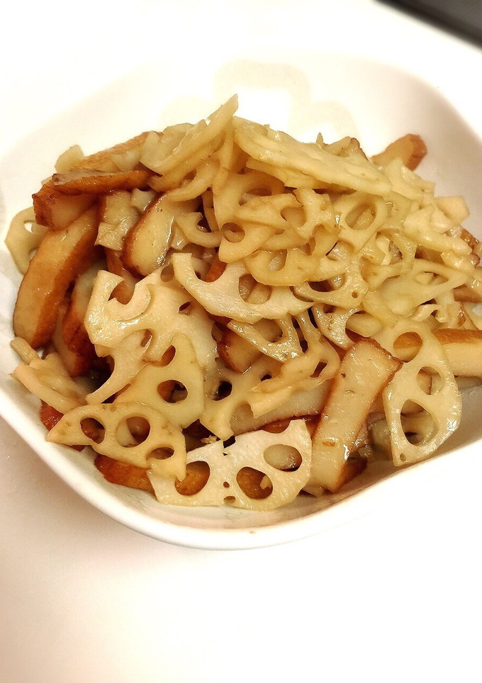 レンコンとさつま揚げの簡単煮-レシピのメイン写真