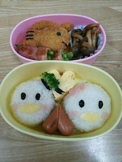 キャラ弁★ドナルド&デイジー★ツムツム風-レシピのメイン写真