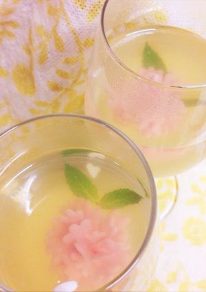 カーネーションチョコinシードルゼリー-レシピのメイン写真