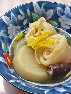 簡単白菜ロールと大根の煮物-レシピのメイン写真