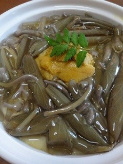 雲丹とじゅんさいの冷たい茶わん蒸し-レシピのメイン写真