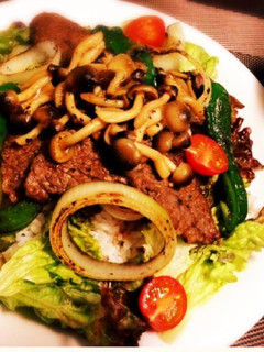 野菜たっぷり*cafe風焼肉丼-レシピのメイン写真