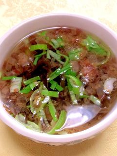 沖縄で食べた☆思い出のもずくスープ-レシピのメイン写真