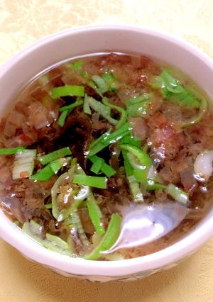 沖縄で食べた☆思い出のもずくスープ-レシピのメイン写真