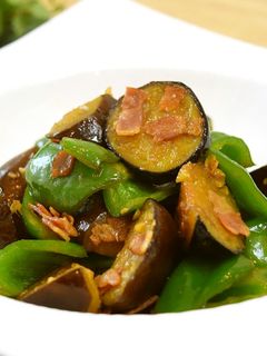 茄子とピーマンのコク旨にんにく炒め♪-レシピのメイン写真