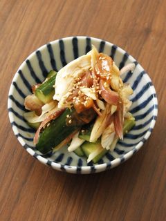 きゅうりとささみの梅サラダ-レシピのメイン写真