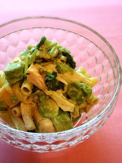 鶏ササミとアボカドの山葵マヨパスタ-レシピのメイン写真