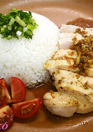 チキンコンフィで作るカオマンガイ-レシピのメイン写真