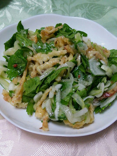 お総菜!スルメの天ぷらとセロリのサラダ-レシピのメイン写真