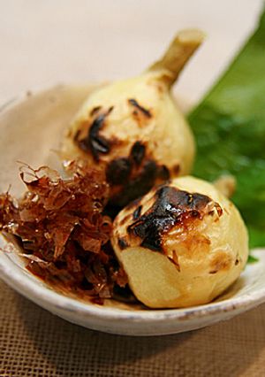 焼きくわいのおかか添え-レシピのメイン写真