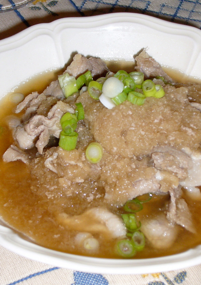 豚コマのみぞれ煮-レシピのメイン写真
