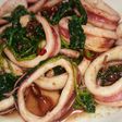 簡単すぎ?イカとほうれん草炒め