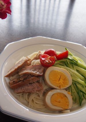 リメイク料理で豚バラ大根のせ半田麺-レシピのメイン写真
