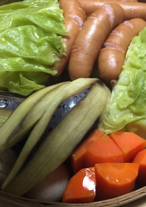 バーニャカウダ風ソースで蒸し野菜-レシピのメイン写真