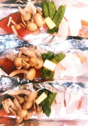 鮭のホイル焼き☆簡単☆焼くだけ-レシピのメイン写真