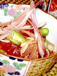 3分【生かつおとみょうがの山葵醤油和え】-レシピのメイン写真