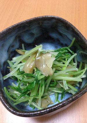 水菜とザーサイの和えもの-レシピのメイン写真