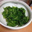 わさび菜のバターソテー