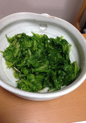 わさび菜のバターソテー-レシピのメイン写真