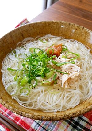 簡単！あっさり梅にゅうめん-レシピのメイン写真