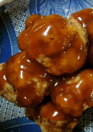 肉団子（バルサミコで甘酢・おから入り）-レシピのメイン写真