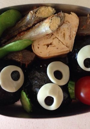 キャラ弁 まっくろクロスケ-レシピのメイン写真