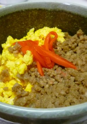 二色そぼろ丼-レシピのメイン写真