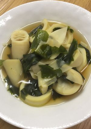 破竹とわかめの煮物-レシピのメイン写真