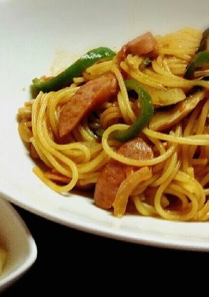 大好き♥ラー油が決め手のナポリタン♪-レシピのメイン写真