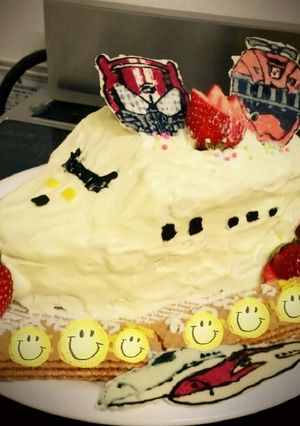 卵なし新幹線ﾃﾞｺｹｰｷ（炊飯器使用）-レシピのメイン写真