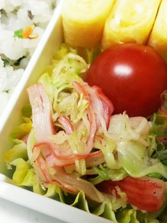 お弁当に中華風カニカマとキャベツ-レシピのメイン写真