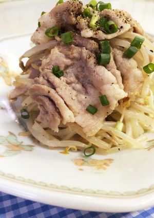 ささっと・簡単！飽きない豚もやし♡-レシピのメイン写真
