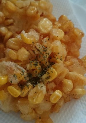 コーンのかき揚げ シチュー味風 節約-レシピのメイン写真