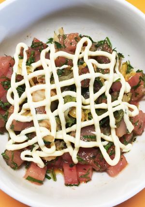 マグロぶつとシソの和えもの-レシピのメイン写真