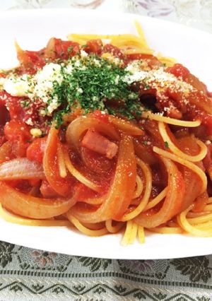 簡単トマトパスタ-レシピのメイン写真