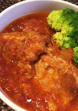 超簡単！圧力鍋で豚軟骨のトマト煮-レシピのメイン写真