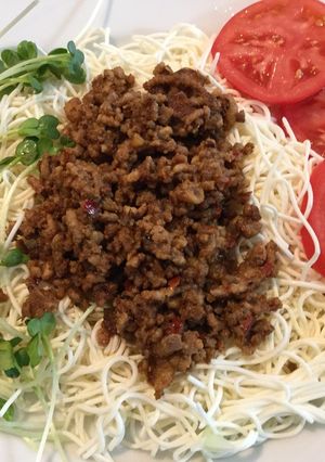 とうふそうめん風くるみ肉みそタンタン仕立-レシピのメイン写真
