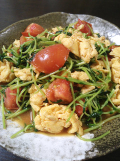 豆苗の彩り炒め-レシピのメイン写真