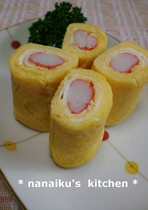 お弁当に♡カニカマ入りだし巻き玉子-レシピのメイン写真