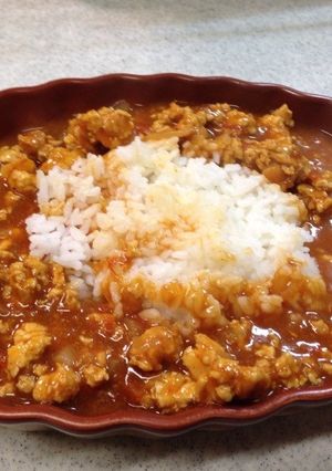 美味しいチキンミンチスープキーマカレー-レシピのメイン写真